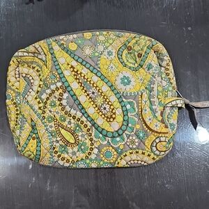 Vera Bradley Paisley Cosmetic Bag - Yellow, Green, Brown